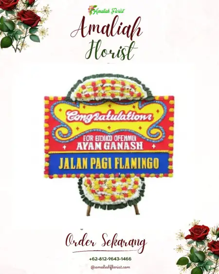 Sewa Papan Bunga Bendahara